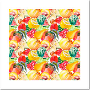 watercolorfruits Posters and Art